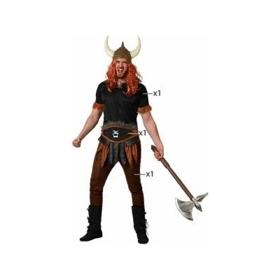 BigBuy Carnival Маскировъчен костюм за възрастни Викинг Размер m/l