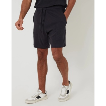 Threadbare Поларени къси панталони Threadbare Men's Ardsley Fleece Jogger Shorts - Black