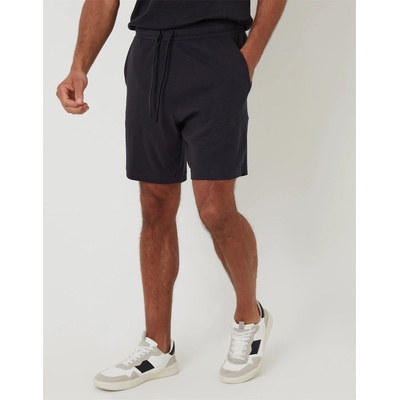 Threadbare Поларени къси панталони Threadbare Men's Ardsley Fleece Jogger Shorts - Black