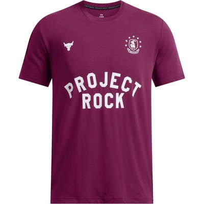 Under Armour UA Project Rock SS Badge Of Honor 1386890-505 purple
