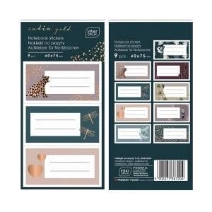 Interdruk Sticker (label) for notebook Satin Gold Interdruk