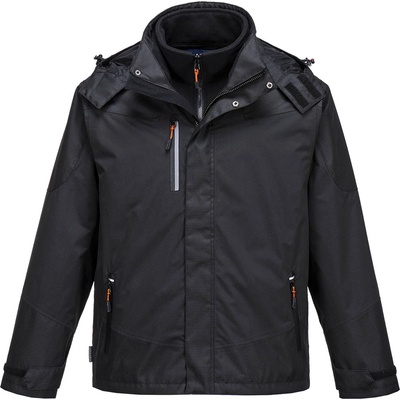 Portwest radial s553 / Водоустойчиво дишащо 3в1 pwr яке - Черно 5xl (s553bkr5xl)