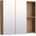 Inter Ceramic Горен шкаф за баня с огледало ICMC 8014-70, Inter Ceramic, PVC, дървесен цвят, 80x14x70см (8014-70)