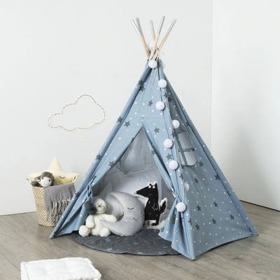 Atmosphera Dětský stan teepee s modrými hvězdami – Zboží Dáma