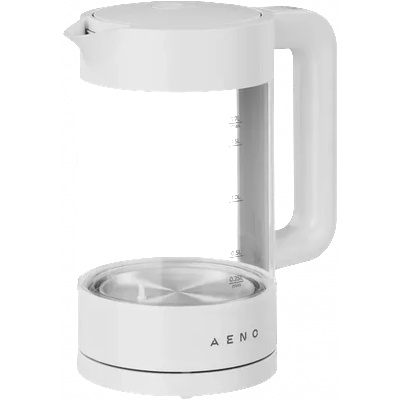 AENO Electric Kettle, white, 220-240V, 1850-2200W, 1.7L, Keep warm 30 min, 40, 60, 80, 90, 100, console in Handle (AEK0005)
