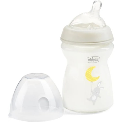 Chicco Natural Feeling Glass Neutral II бебешко шише 0m+ 250ml