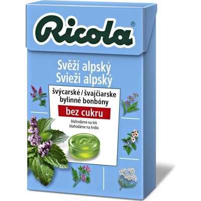 Ricola Svěží Alpský bez cukru 20 x 40 g