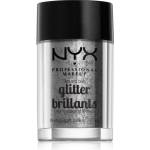 NYX Cosmetics Face & Body Glitter Brillants брокат за лице и тяло цвят 10 Silver 2.5 гр