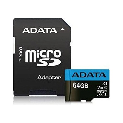 ADATA microSDHC 64GB UHS-I U1 AUSDX64GUICL10A1-RA1