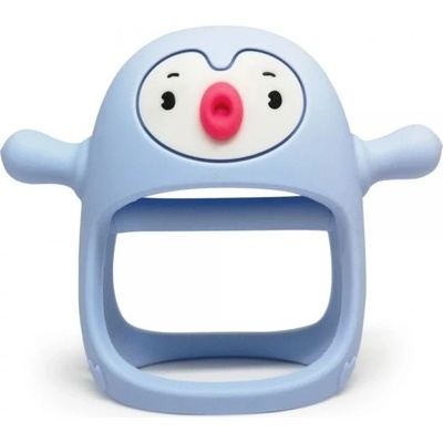 Smily Mia silikon kousátko Tučňák modrá