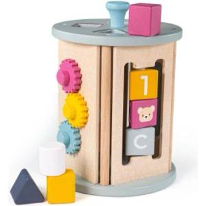 Bigjigs Toys - Дървен сортер с активности (34047)