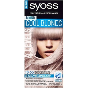 Syoss Blond Cool Blonds barva na vlasy Ultra Platinová Blond 10-55
