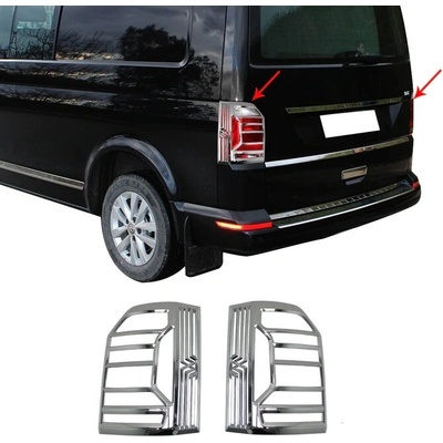 Chróm kryty zadných svetiel Omtec VW T6 leštené
