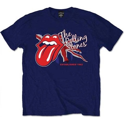 The Rolling Stones tričko Lick the Flag modré