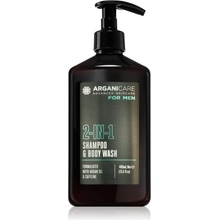 Arganicare For Men 2-In-1 Shampoo & Body Wash sprchový gél a šampón 2 v 1 pre mužov 400 ml