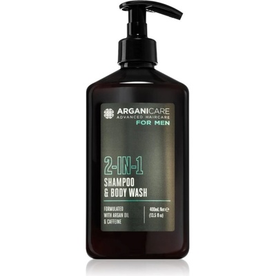 Arganicare For Men 2-In-1 Shampoo & Body Wash sprchový gél a šampón 2 v 1 pre mužov 400 ml