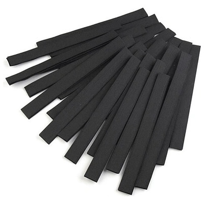 Suchý zips háčik + plyš strihaný šírka 20 mm - čierna (25 pár)