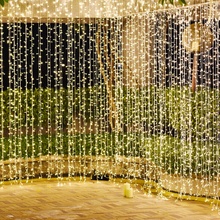 ACA Lighting LED vánoční závěs 3x3m teplá bílá IP44 480 LED