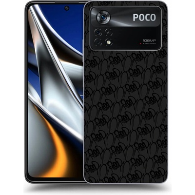 Pouzdro Picasee silikonové Xiaomi Poco X4 Pro 5G - Separ - Black On Black 2 černé