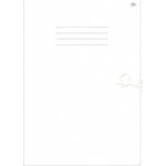 Interdruk Briefcase A4+ white with lines (10 pcs)