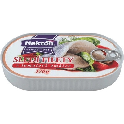 Nekton Filety zo sleďa v paradajkovej omáčke 170 g