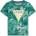 GUESS Зелена тениска за мини момче с жълто лого Guess
