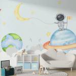 Art Gift Decor Детски фототапет - Рисуван космос