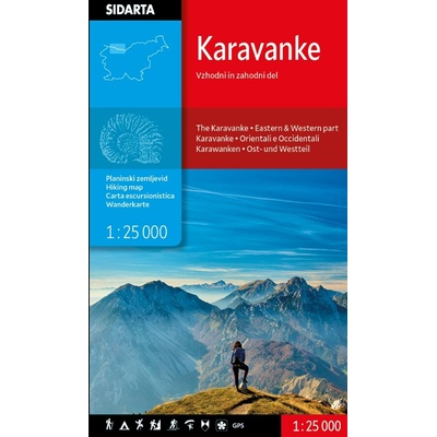 Karavanke - turistická mapa