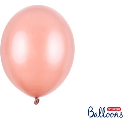 STRONG BALLOONS BALÓNKY metalické 27cm růžově zlaté