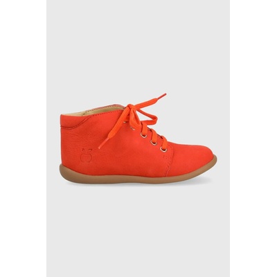 Pom D'api Детски половинки обувки от велур Pom D'api в оранжево (O1AFAS0408.24.25)