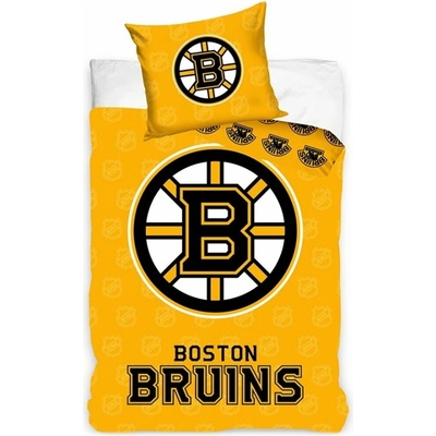 TipTrade Hokejové obliečky NHL Boston Bruins Shields 100% bavlna renforcé 70x90 140x200