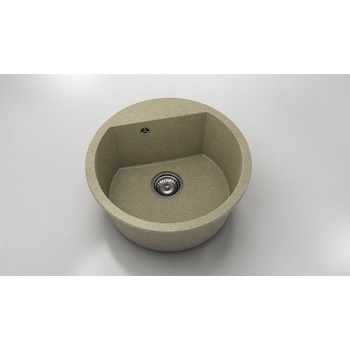 Image 1 of FAT Кръгла мивка Vanguard 223, Granicite, 134 Sahara, с включен сифон