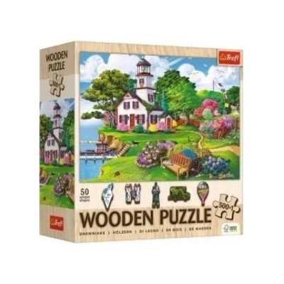 Trefl Wooden puzzle 500+1 Summer Harbor TREFL