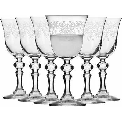 Krosno Skleničky na bílé víno KRISTA DECO průhledné 6 x 150 Ml