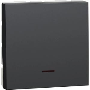 Schneider Electric SE Двуполюсен ключ 32А с индикатор 2 мод. цвят Антрацит Unica - NU323254S (NU323254S)