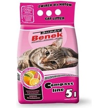 BENEK Super Compact bentonitové stelivo pre mačky citrusová sviežosť 25 l