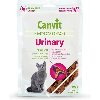 Canvit (Канвит) Urinary Health Care Snack-предотвратява инфекция в долните пикочни пътища при котки. -100гр