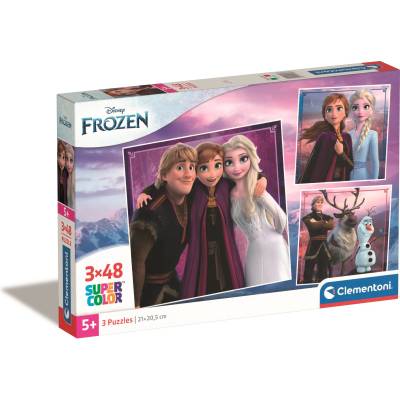Clementoni - Puzzle 3x48 Frozen - 40 - 99 piese