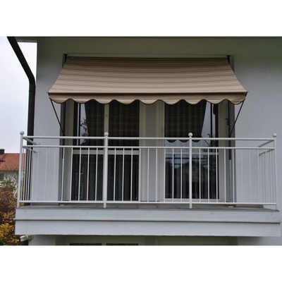 Angerer Upínací markýza béžová s hnědými pruhy, 200 cm – Zbozi.Blesk.cz