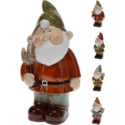 PROGARDEN Zahradní trpaslík porcelán 27 cm modrá čepice KO-252214150modr – Zboží Dáma