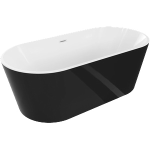 Mexen Luna 160x75 cm black/white/white (52031607575-20)