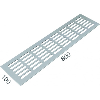 MPkovania SRL Alfa 100 x 800 mm strieborná matná