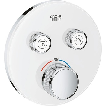 GROHE Термостат 29151LS0 Grohtherm SmartControl, Grohe, за вграждане за вана/душ, снежно бял + хром (29151LS0)