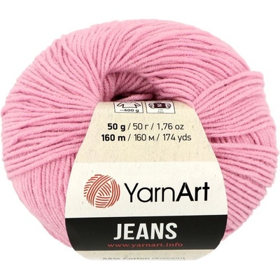 YarnArt Jeans 20 pastelově růžová