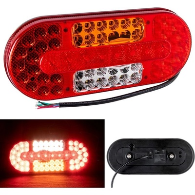 Zadné svetlo 12/24V 62 LED oválne ľavé