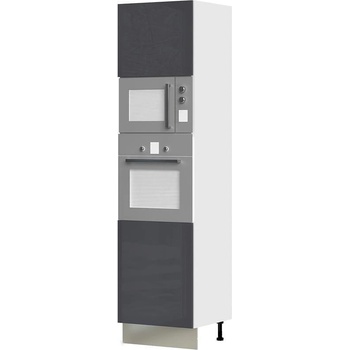 Висок кухненски шкаф за вграждане на фурна и микровълнова печка Infinity K23-60-RM/5
