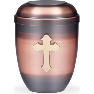 Kovová urna Faith Měděná - Kríž