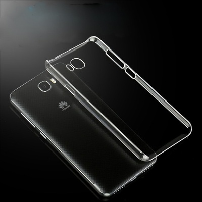 Huawei Калъф за Huawei Y6 II, страничен протектор с гръб, пластмасов, Huawei PC Case, прозрачен
