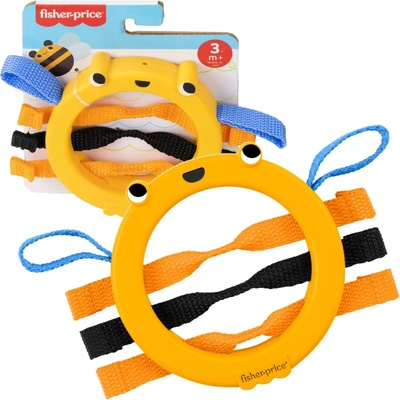 FISHER-PRICE Senzorický kroužek a chrastítko Pčelka