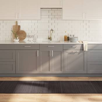 Image 1 of vidaXL Килим, правоъгълен, тъмнокафяв, 70x300 см, бамбук (376881)